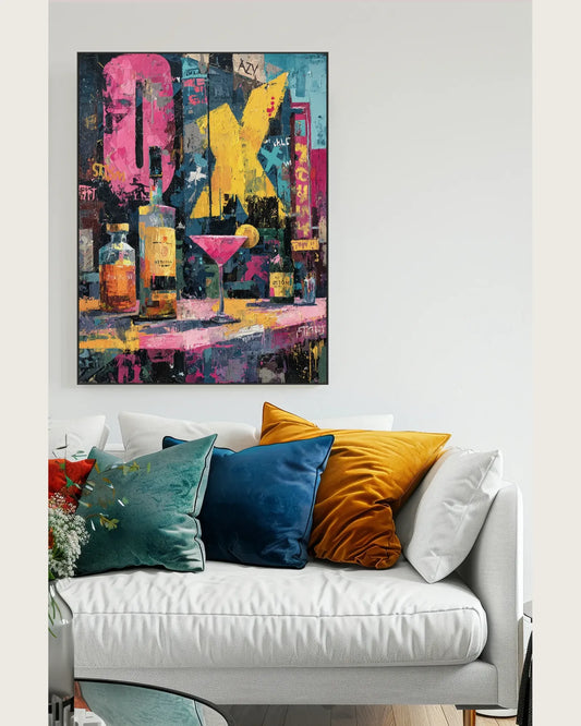 Colourful Graffiti Canvas Art No.053