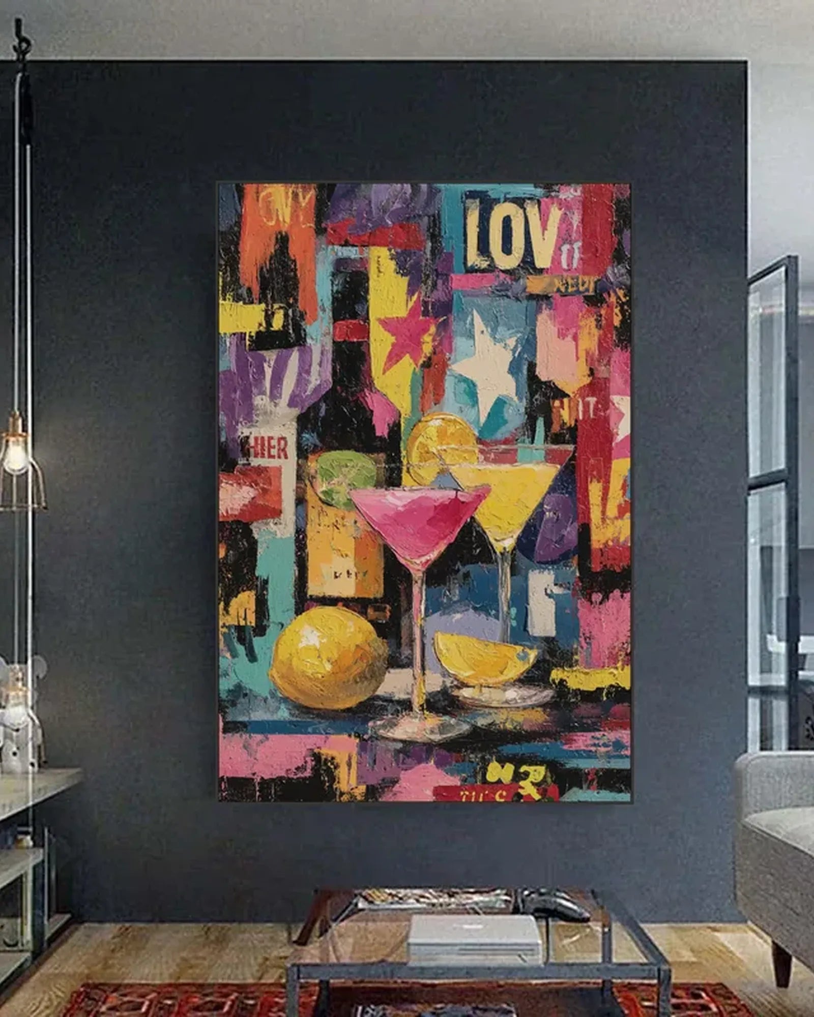 Colourful Graffiti Canvas Painting No.052