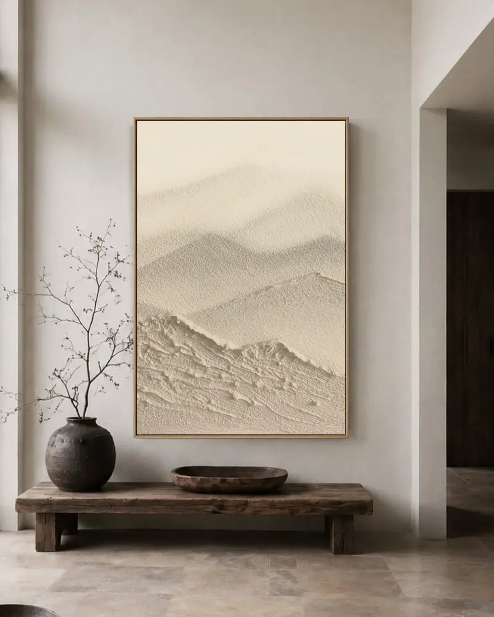 Earth Inspired Wabi Sabi Canvas Art No.052