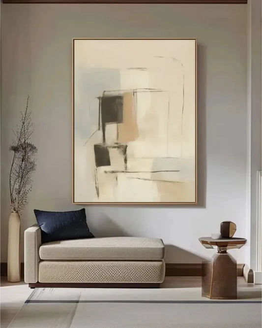 Earth Tone Minimalist Canvas Art No.002