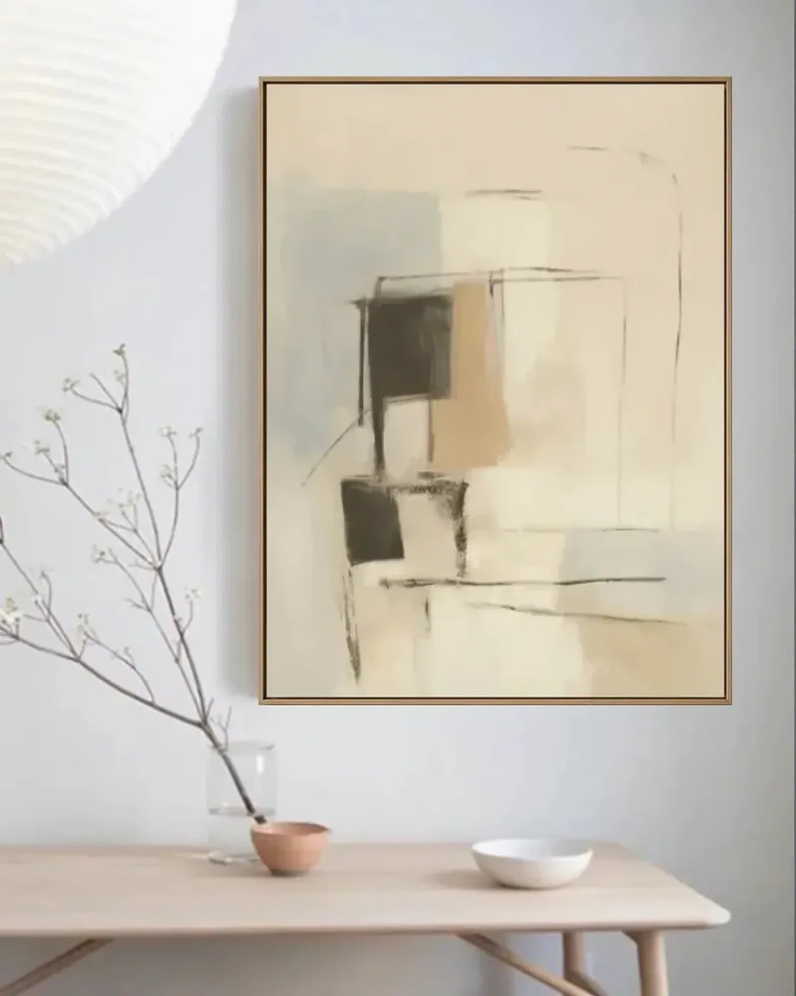 Earth Tone Minimalist Canvas Art No.002