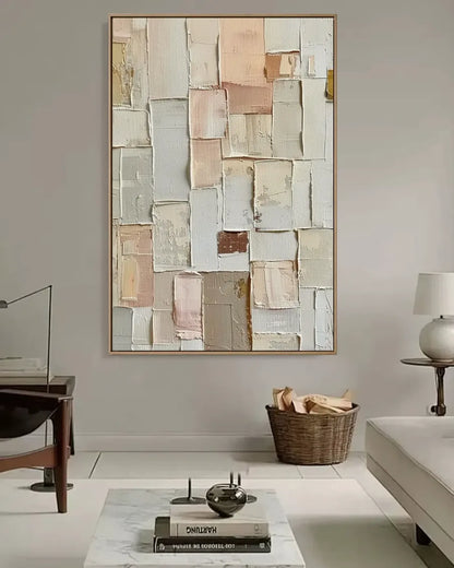 Earth Tone Minimalist Canvas Painting No.005