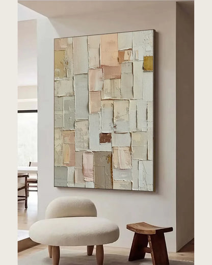 Earth Tone Minimalist Canvas Painting No.005