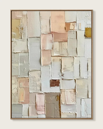 Earth Tone Minimalist Canvas Painting No.005