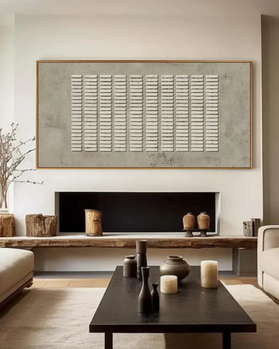 Extra Large Abstract Wabi Sabi Canvas Painting No.212