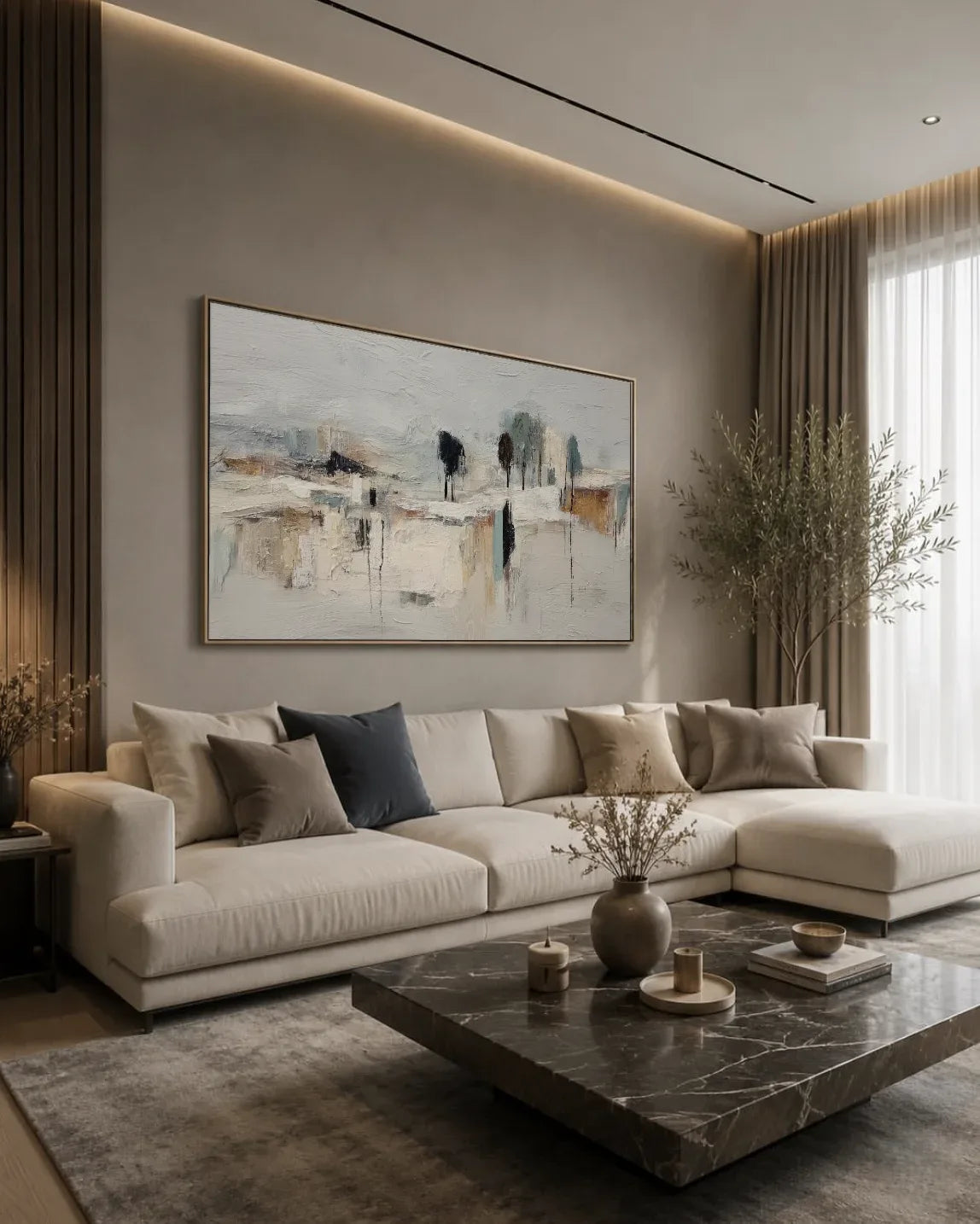 Extra Large Abstract Wabi Sabi Wall Art No.208
