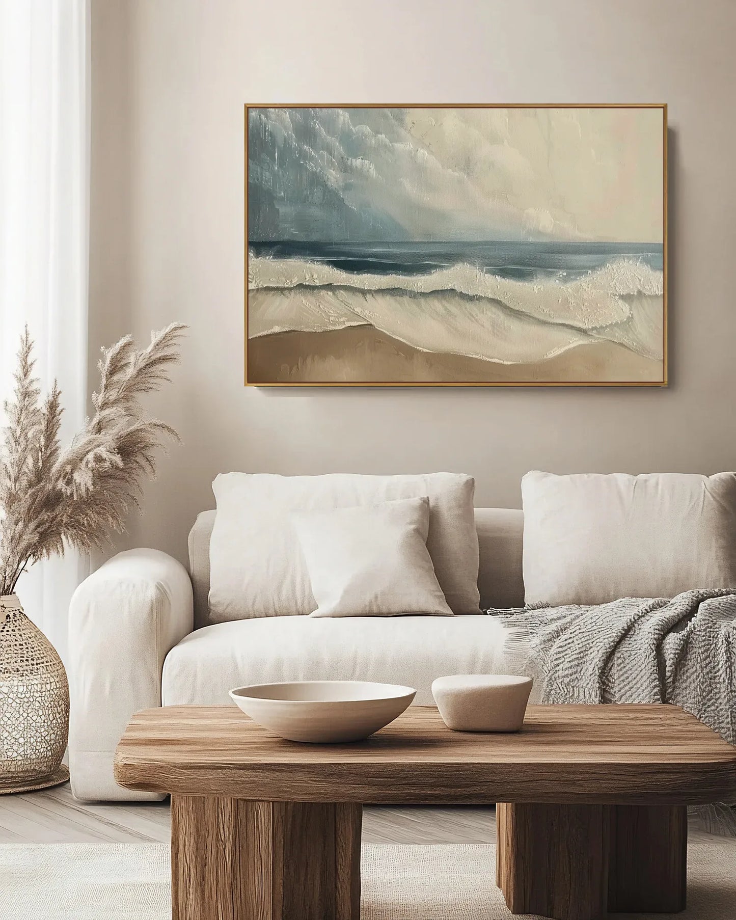 Extra Large Wabi Sabi Canvas Painting No.207