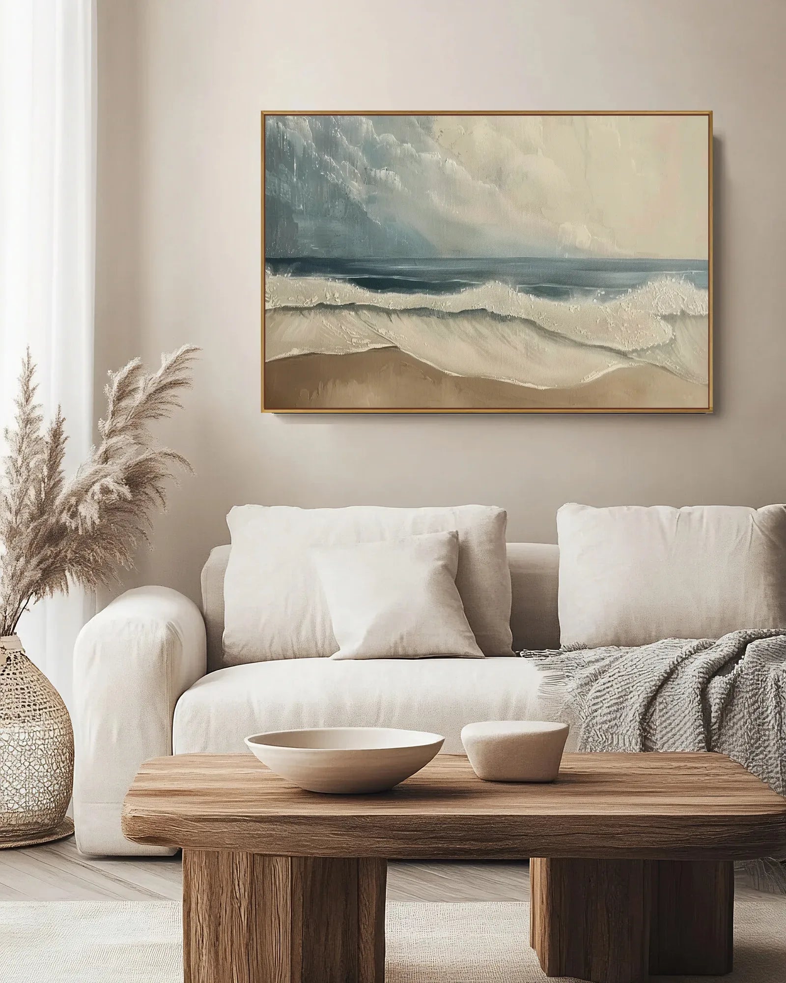 Extra Large Wabi Sabi Canvas Painting No.207