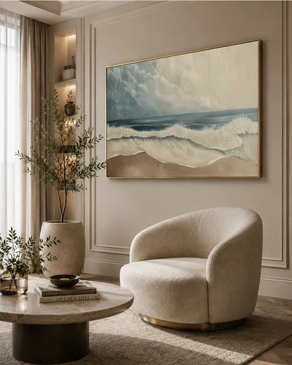 Extra Large Wabi Sabi Canvas Painting No.207