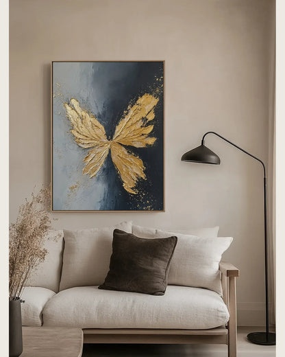 Gold Butterfly Canvas Painting No.124