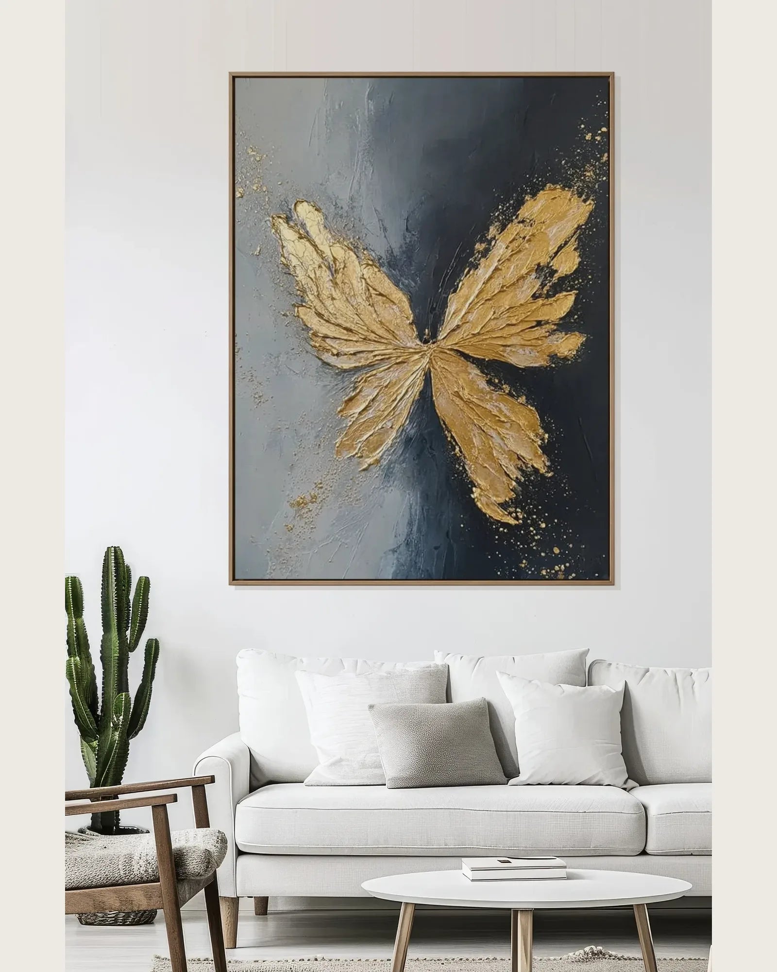 Gold Butterfly Canvas Painting No.124