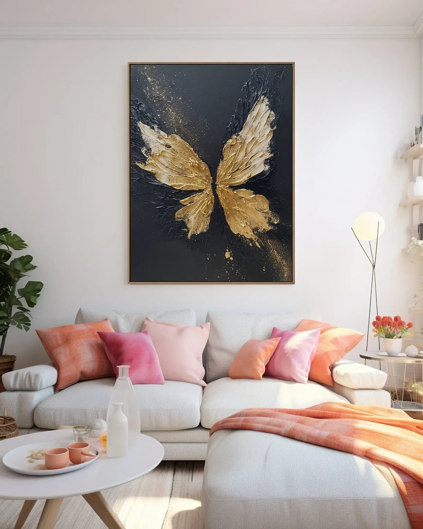 Gold Butterfly Painting No.125