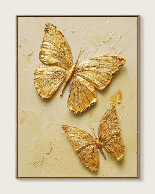 Gold Butterfly Texture Artwork No.128