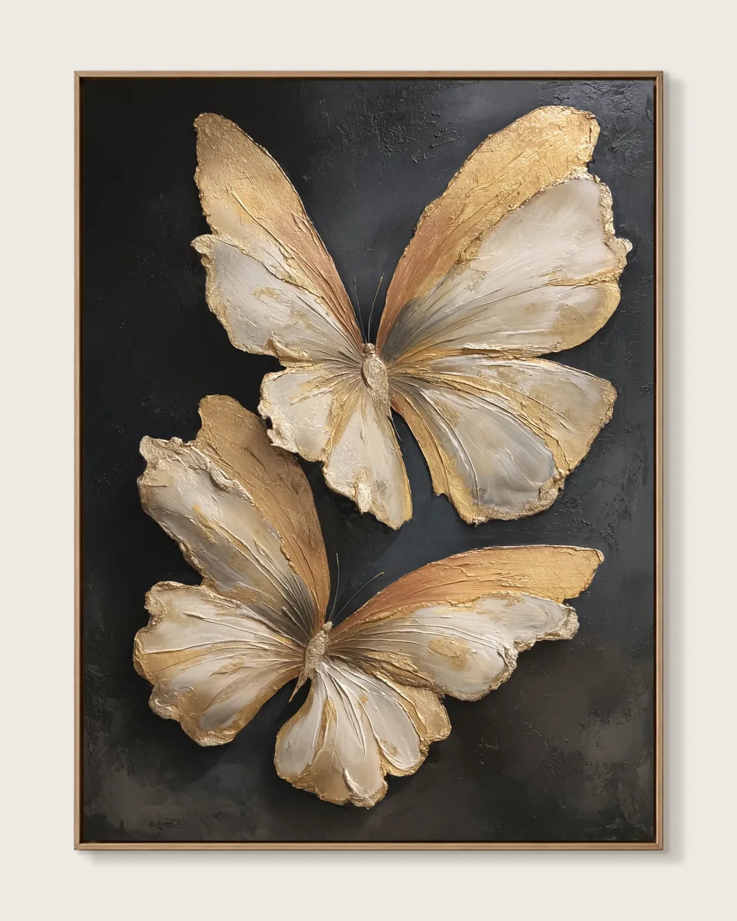 Gold Butterfly Texture Wall Art No.126
