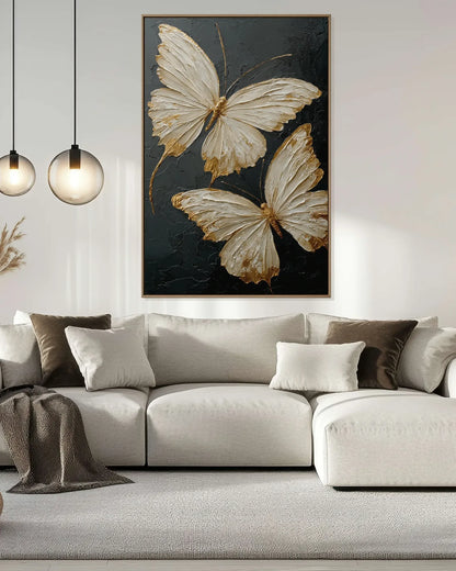 Gold Butterfly Texture Wall Decor No.129
