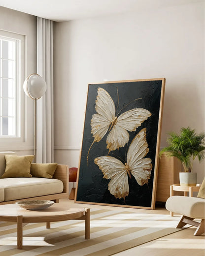 Gold Butterfly Texture Wall Decor No.129