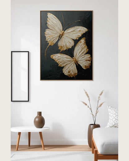 Gold Butterfly Texture Wall Decor No.129