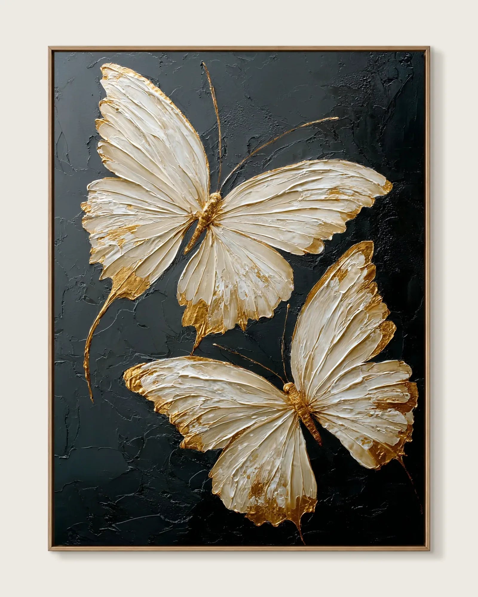 Gold Butterfly Texture Wall Decor No.129
