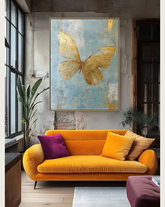 Gold Butterfly Wall Art No.120