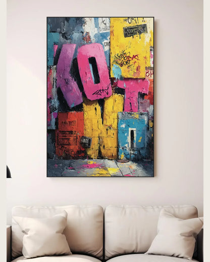 Graffiti Style Wall Decor No.057