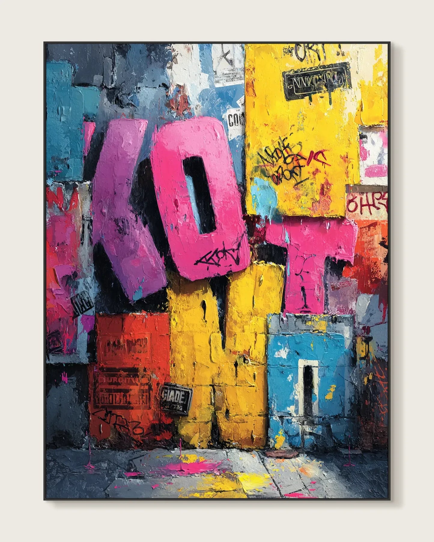 Graffiti Style Wall Decor No.057