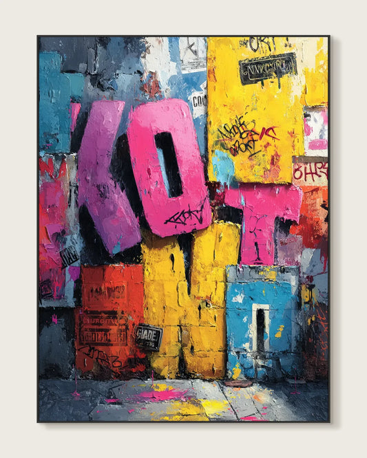 Graffiti Style Wall Decor No.057