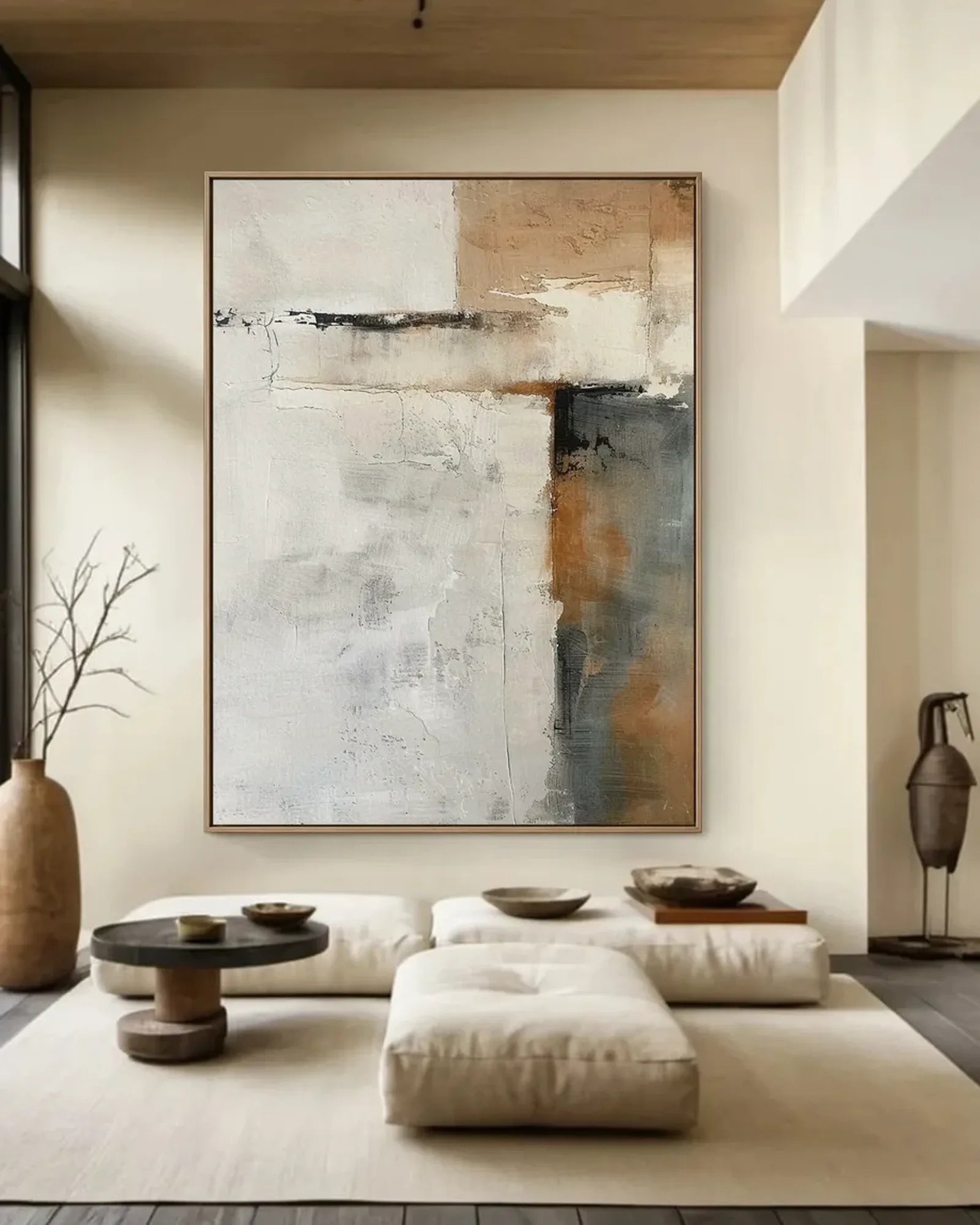 Hand Painted Minimalist Canvas Painting No.060