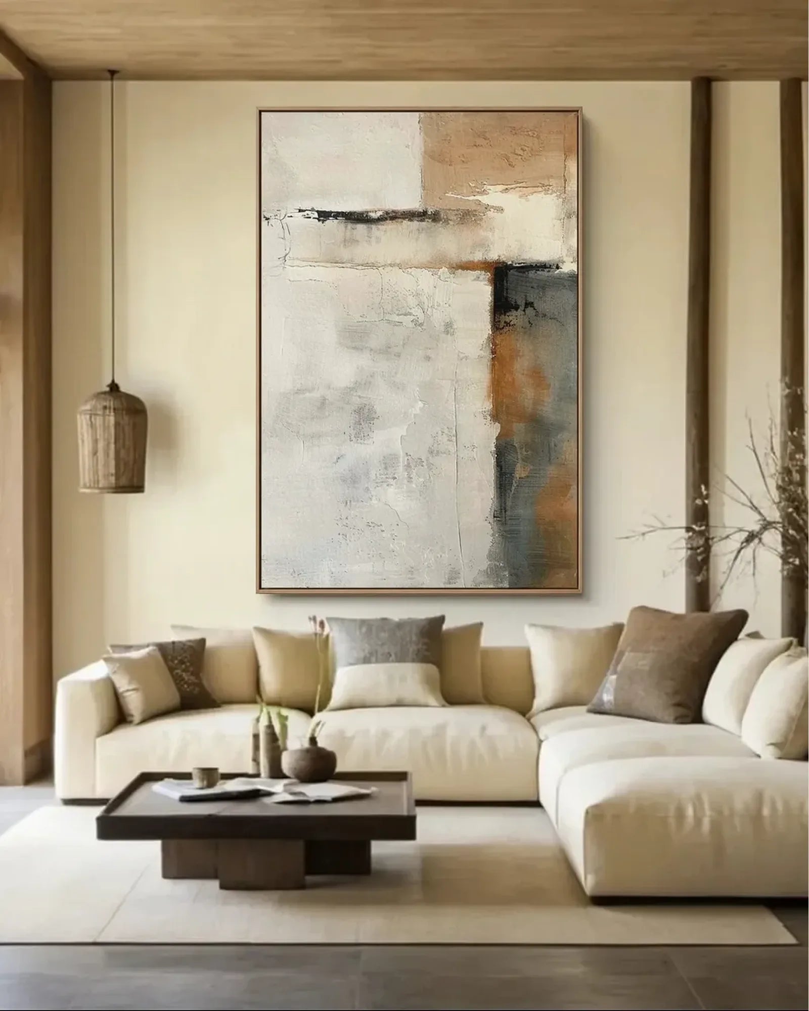 Hand Painted Minimalist Canvas Painting No.060