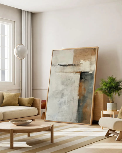 Hand Painted Minimalist Canvas Painting No.060