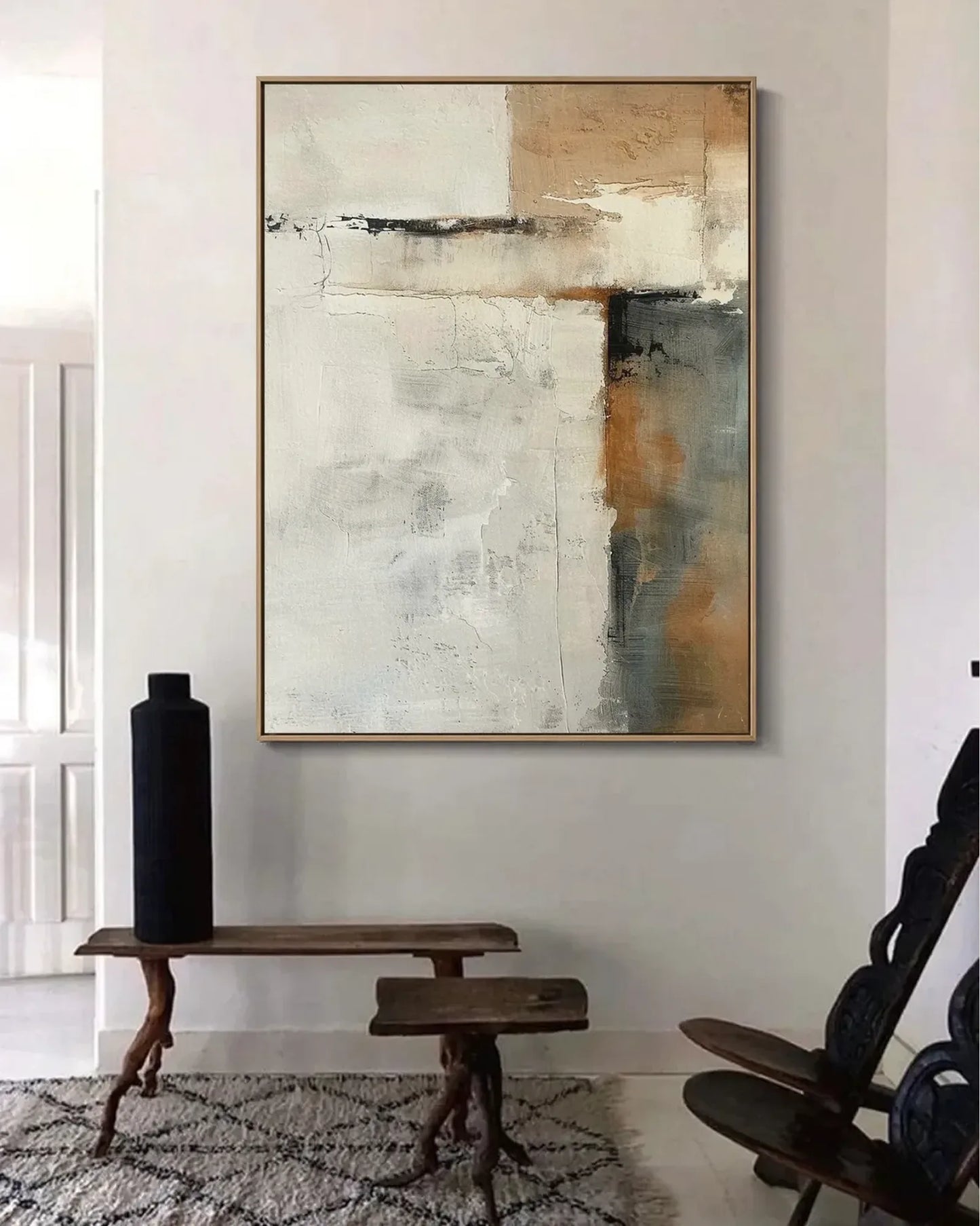 Hand Painted Minimalist Canvas Painting No.060