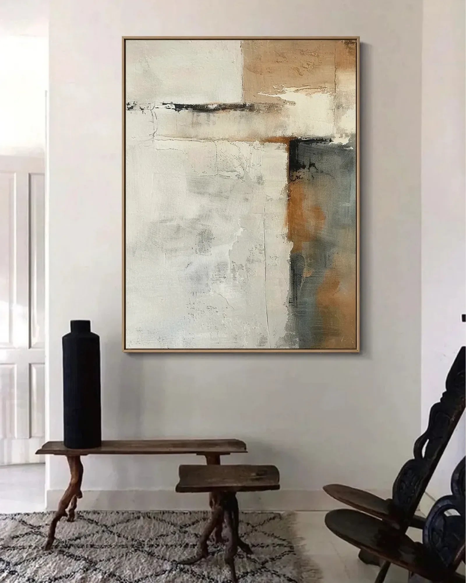 Hand Painted Minimalist Canvas Painting No.060