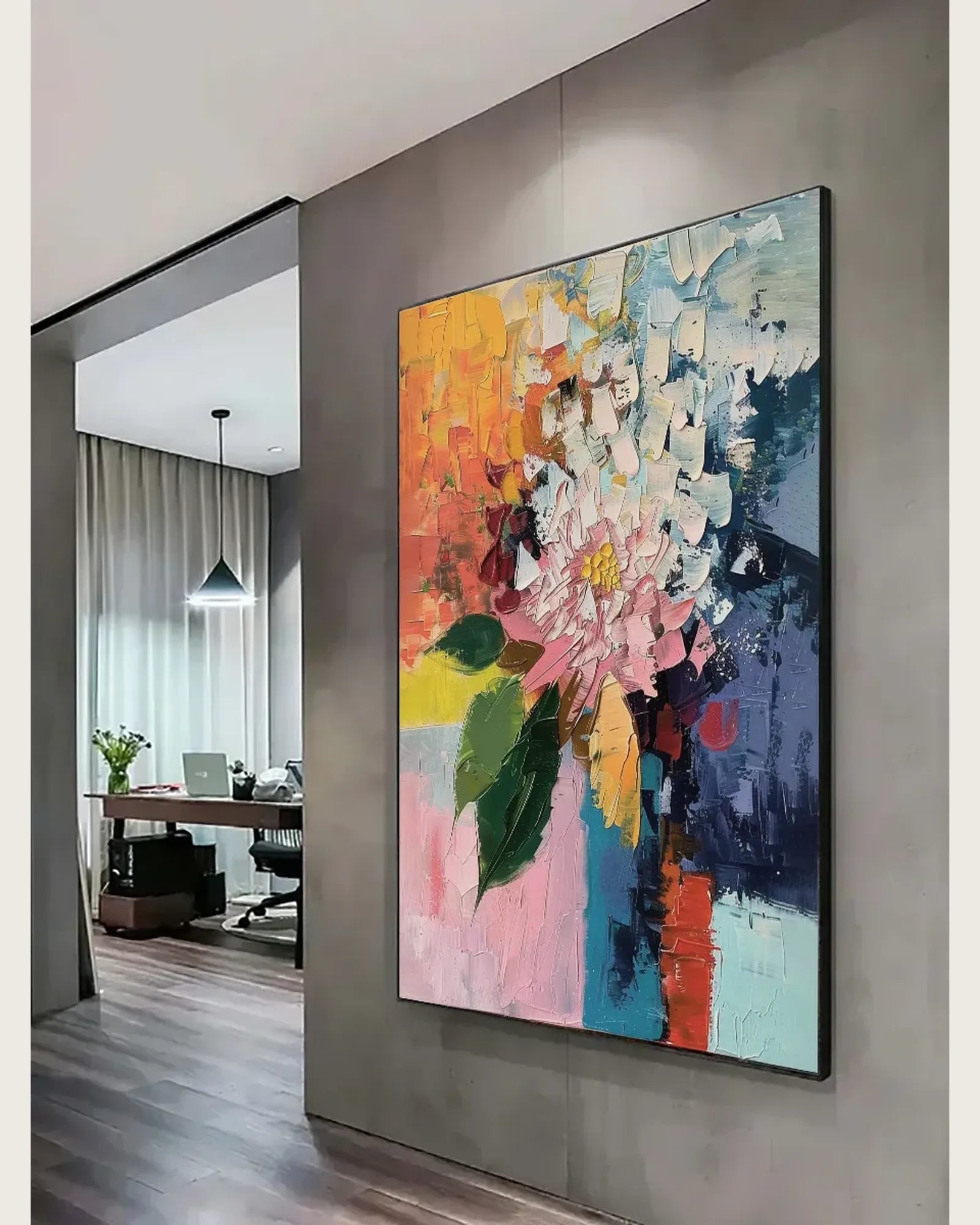 Hand Painted Texture Canvas Art No.047