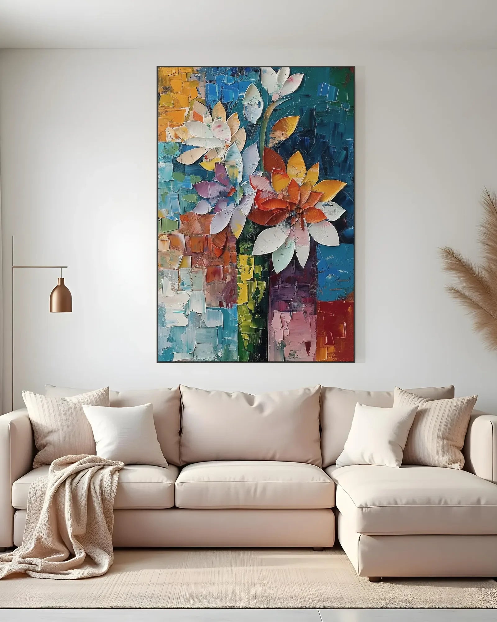 Hand Painted Texture Wall Art No.046