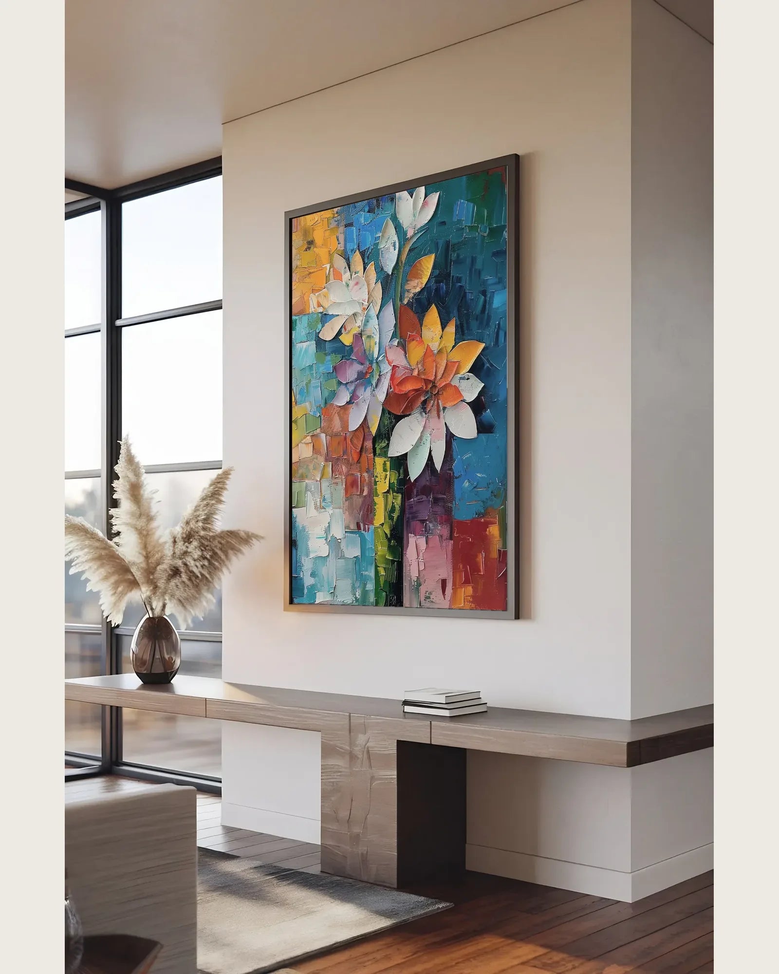 Hand Painted Texture Wall Art No.046