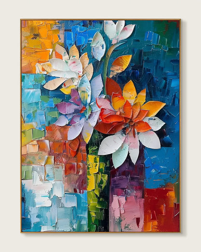 Hand Painted Texture Wall Art No.046