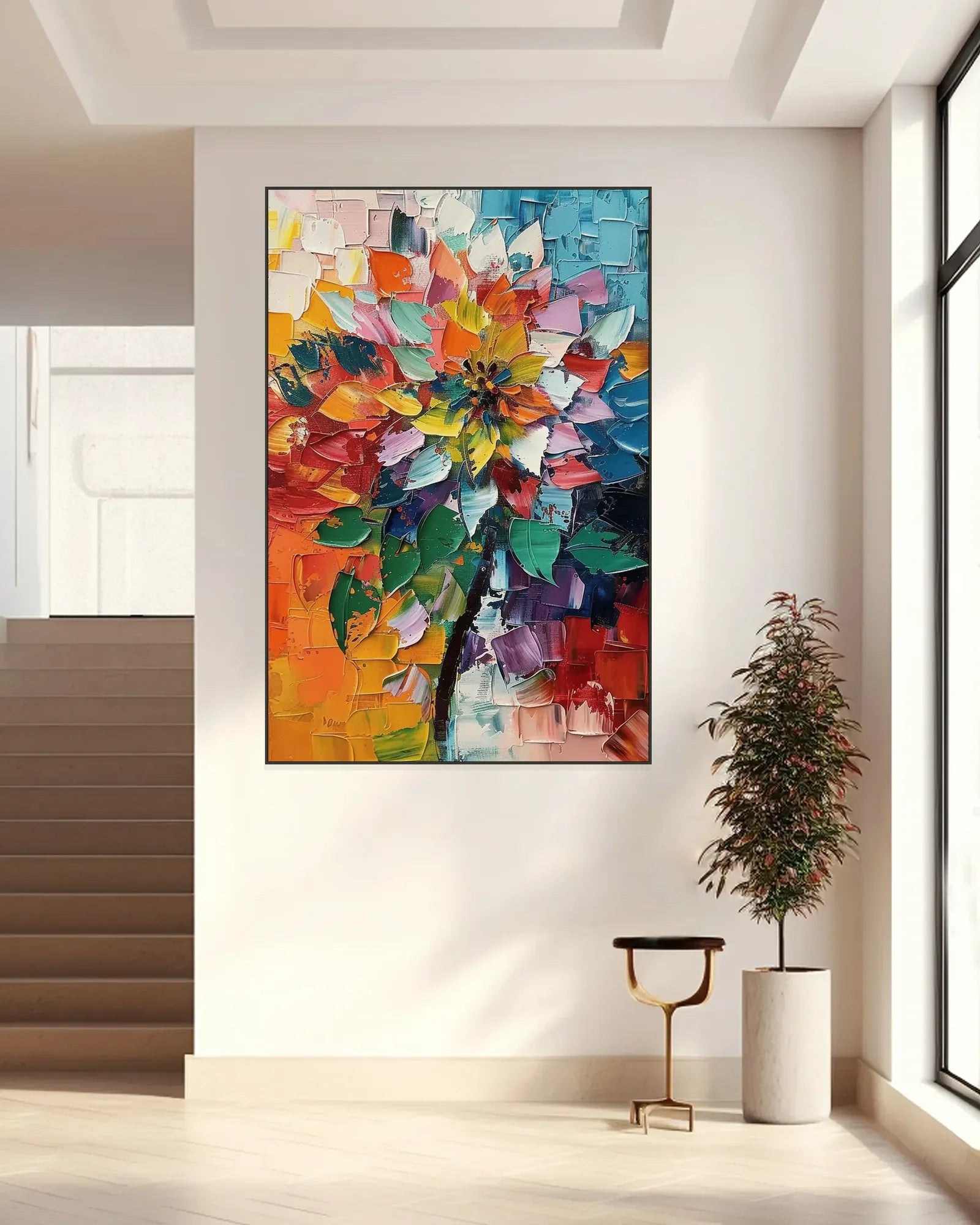 Hand Painted Texture Wall Decor No.049