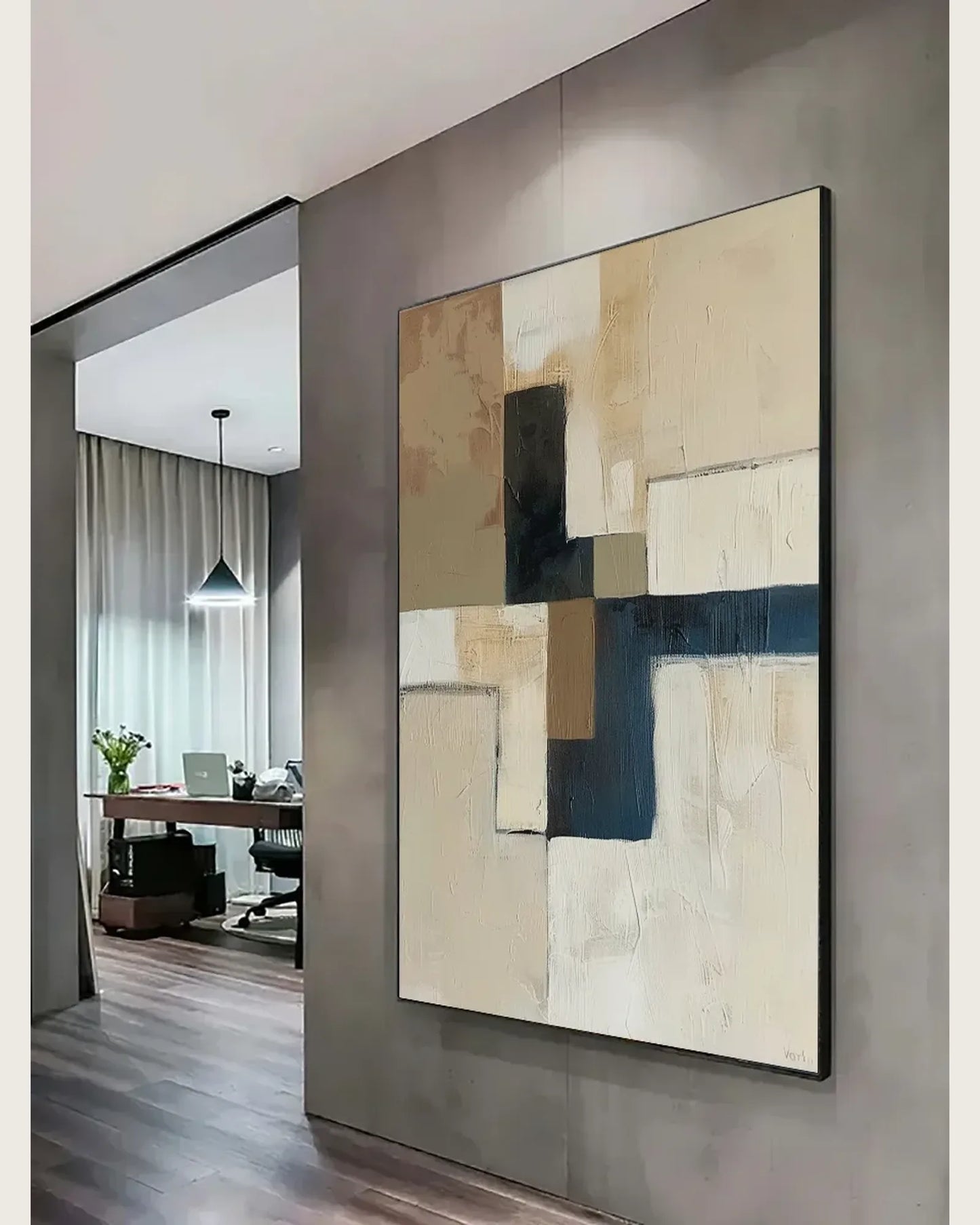 Hand Painted Wabi Sabi Canvas Art No.037