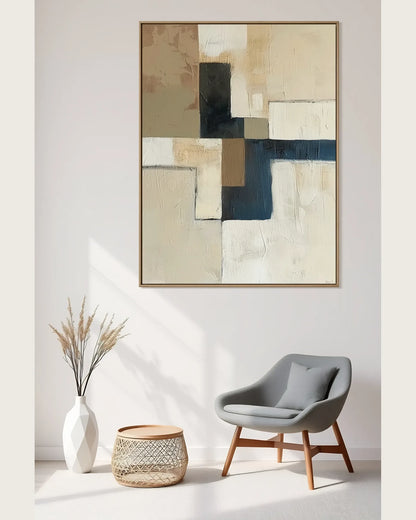 Hand Painted Wabi Sabi Canvas Art No.037