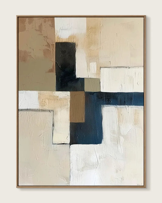 Hand Painted Wabi Sabi Canvas Art No.037