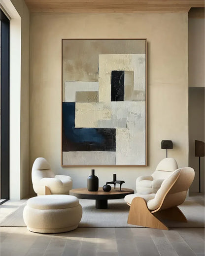 Hand Painted Wabi Sabi Canvas Painting No.040