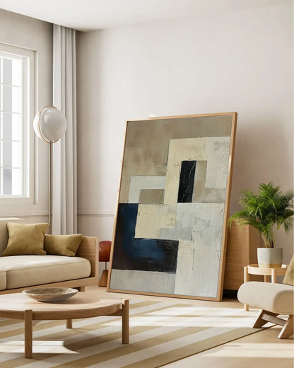 Hand Painted Wabi Sabi Canvas Painting No.040