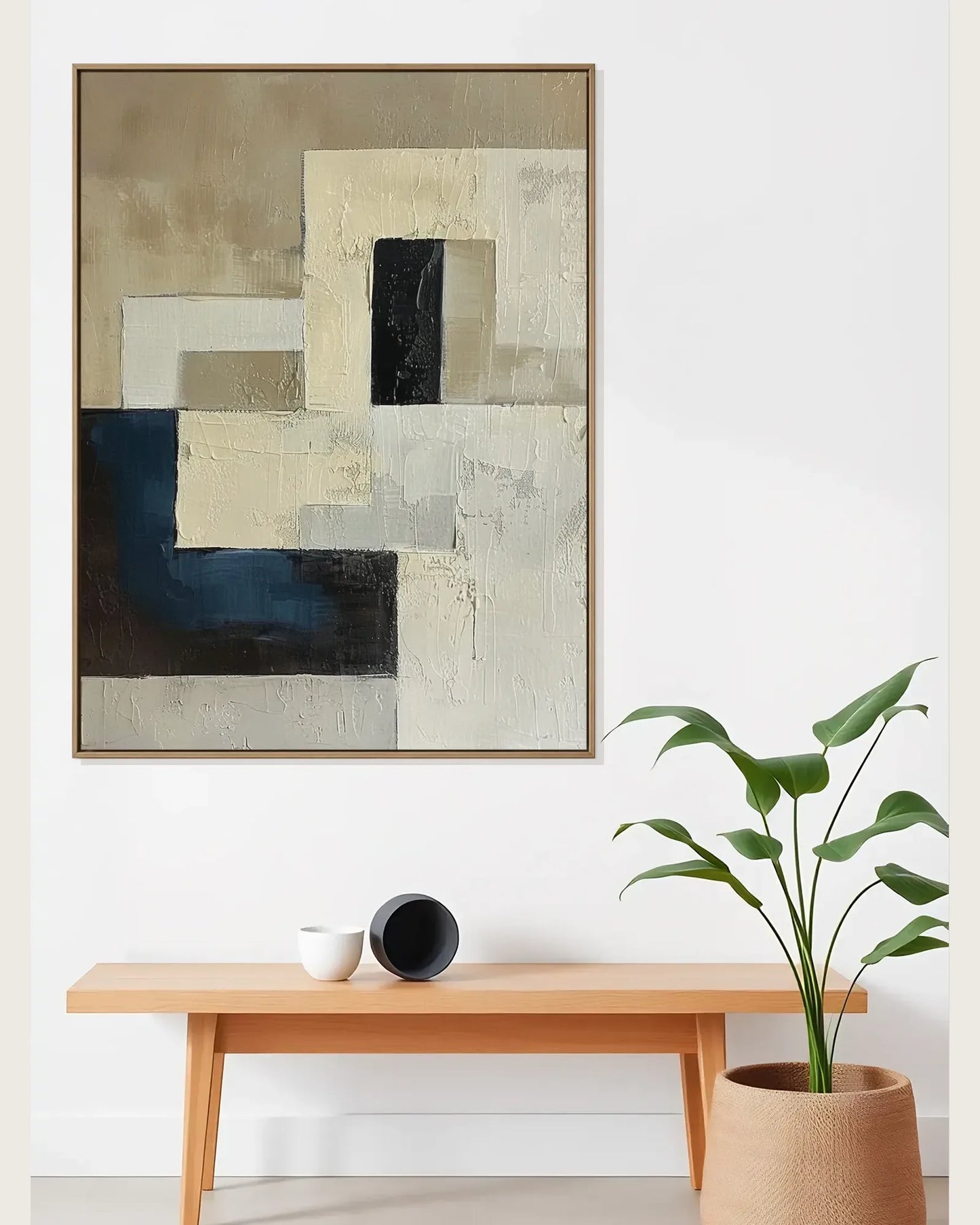 Hand Painted Wabi Sabi Canvas Painting No.040