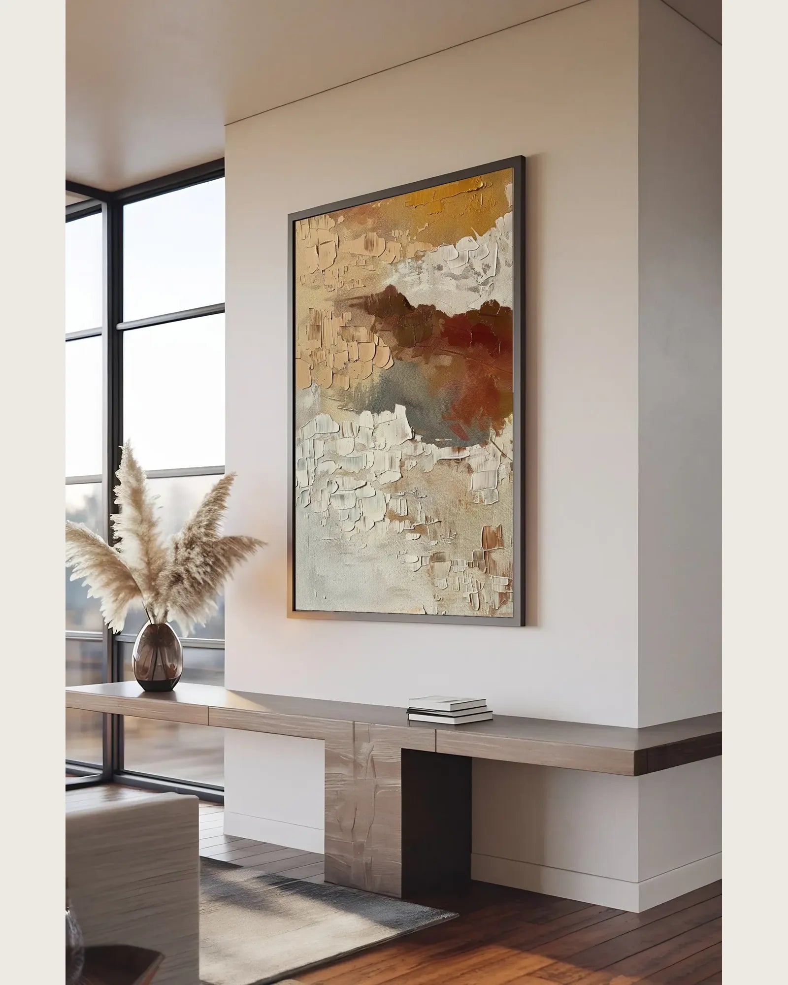 Hand Painted Wabi Sabi Wall Art No.036