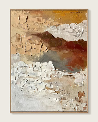 Hand Painted Wabi Sabi Wall Art No.036