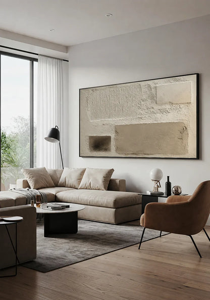 Horizontal Abstract Wabi Sabi Artwork No.109
