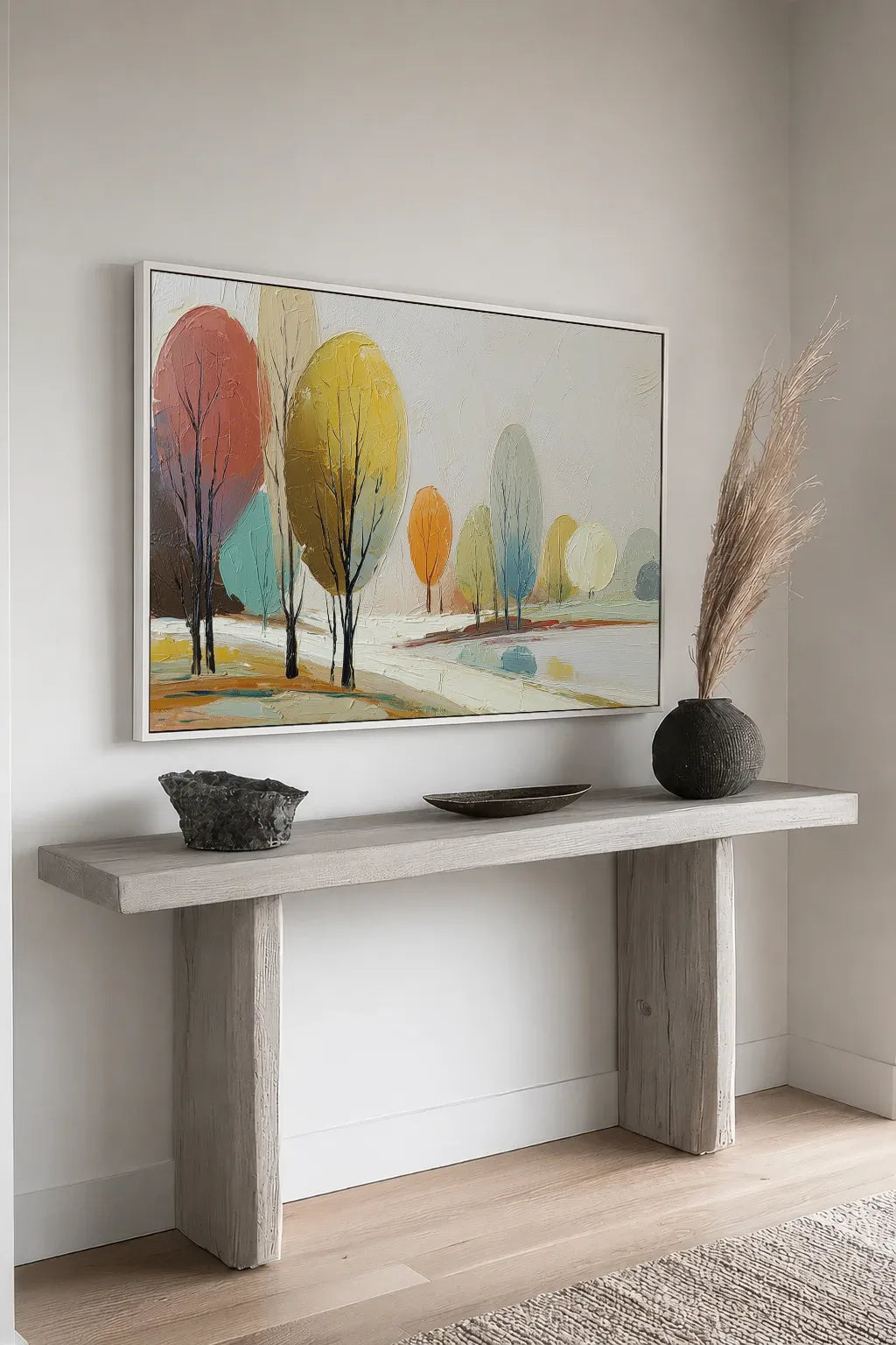 Horizontal Abstract Wabi Sabi Canvas Art No.110