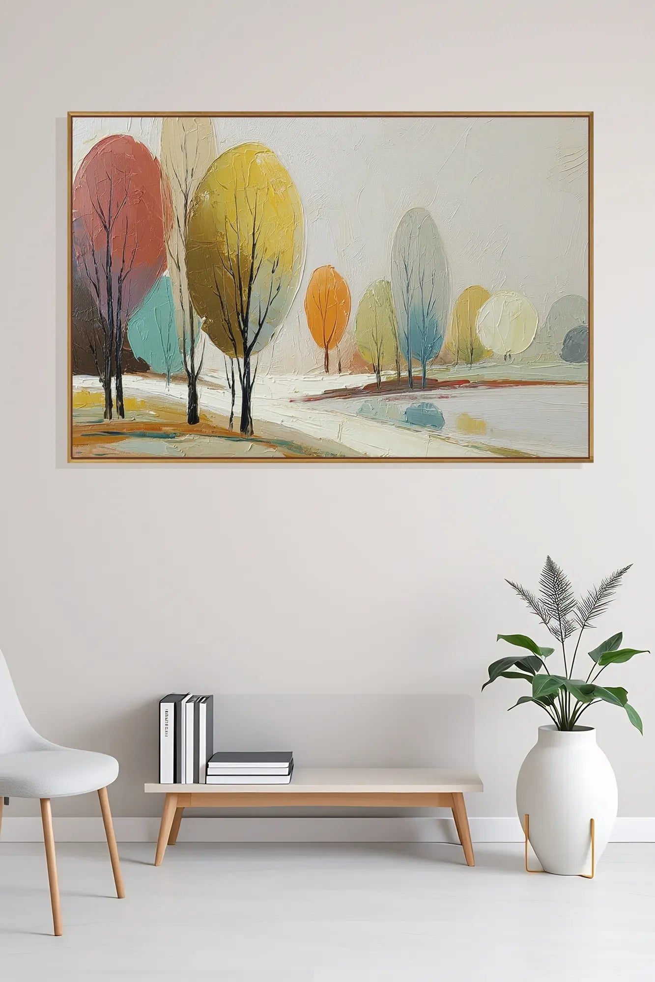 Horizontal Abstract Wabi Sabi Canvas Art No.110