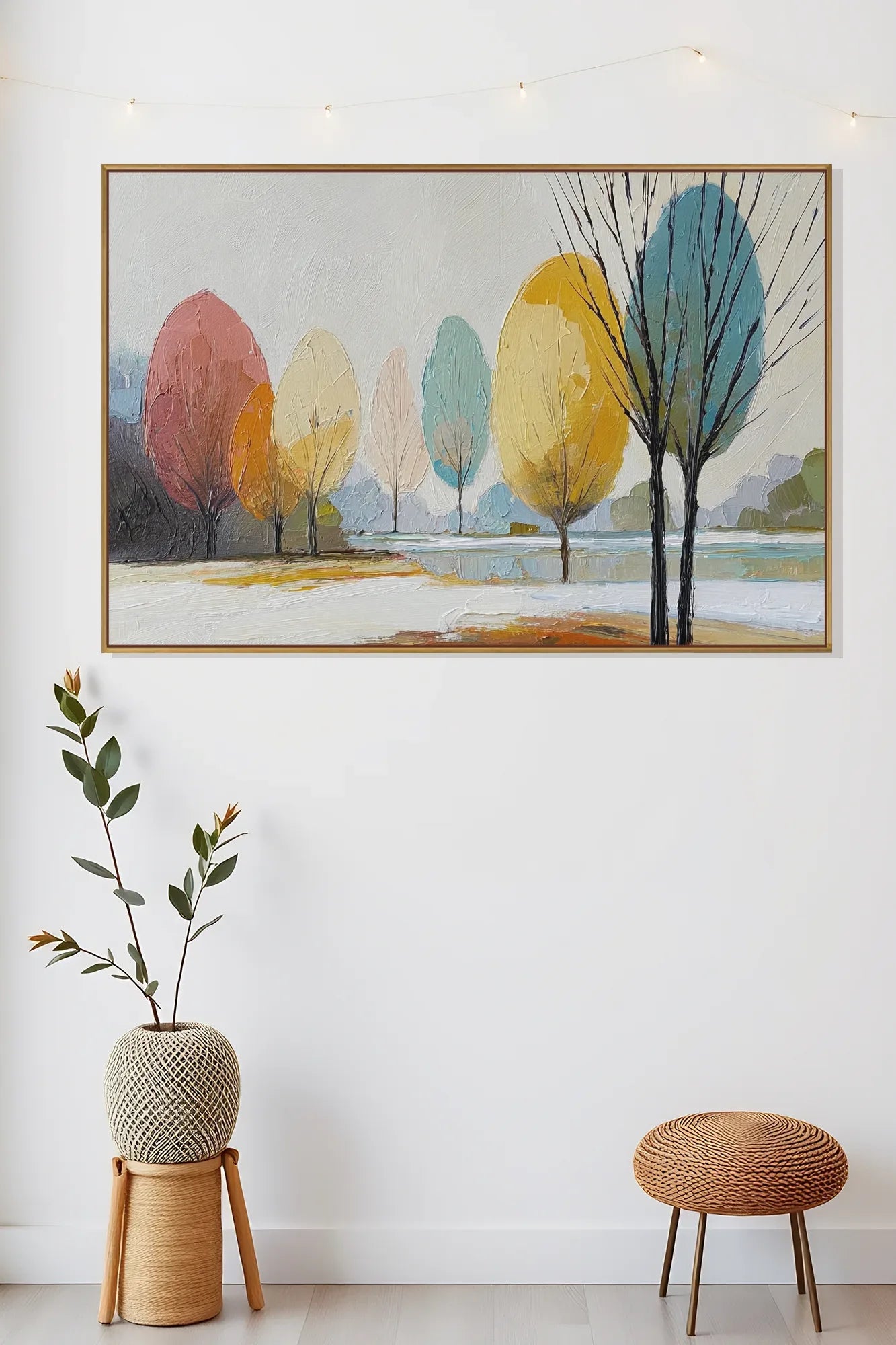 Horizontal Abstract Wabi Sabi Wall Art No.108