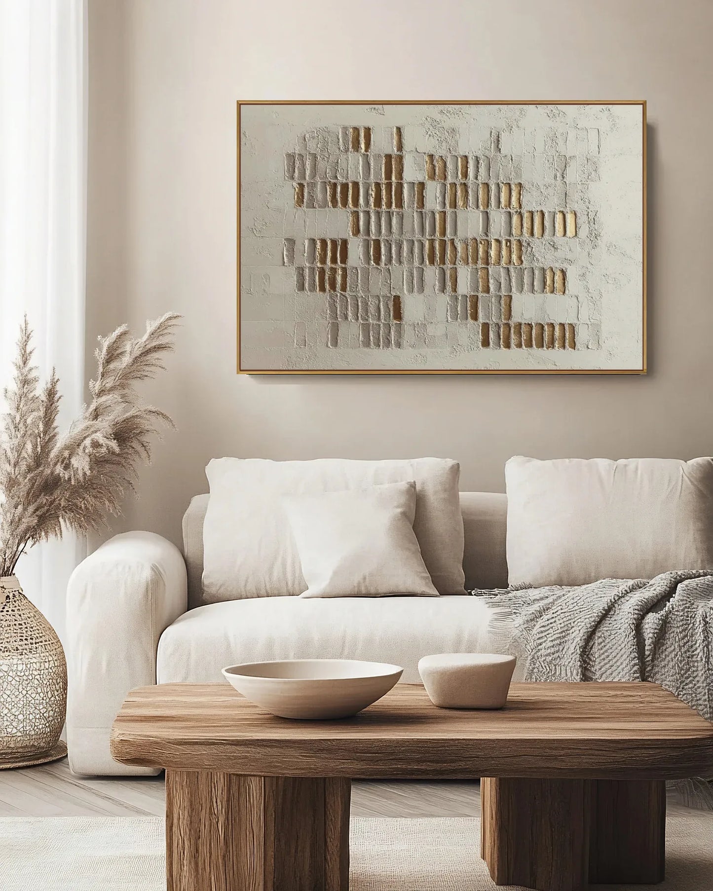 Horizontal Abstract Wabi Sabi Wall Decor No.111