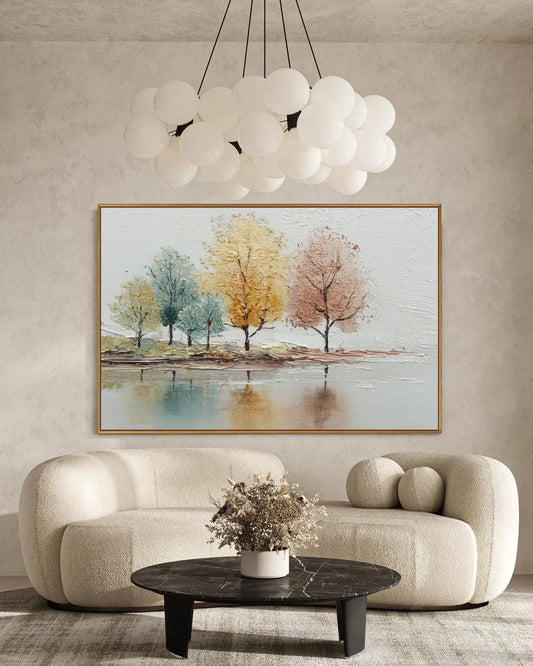 Horizontal Modern Wabi Sabi Canvas Art No.120